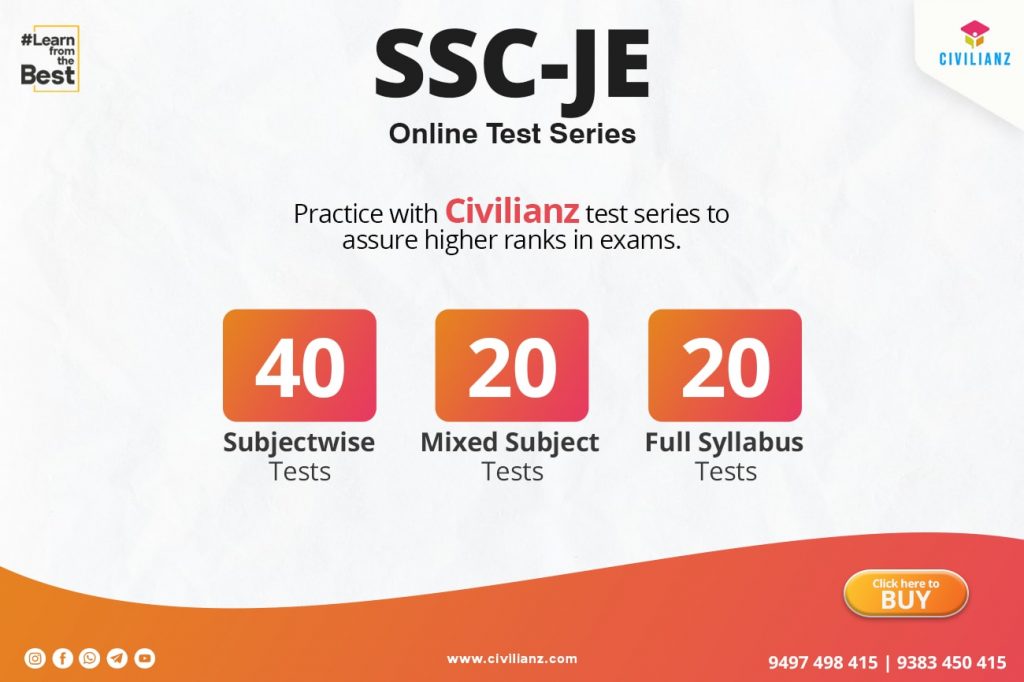 Test Series SSC JE