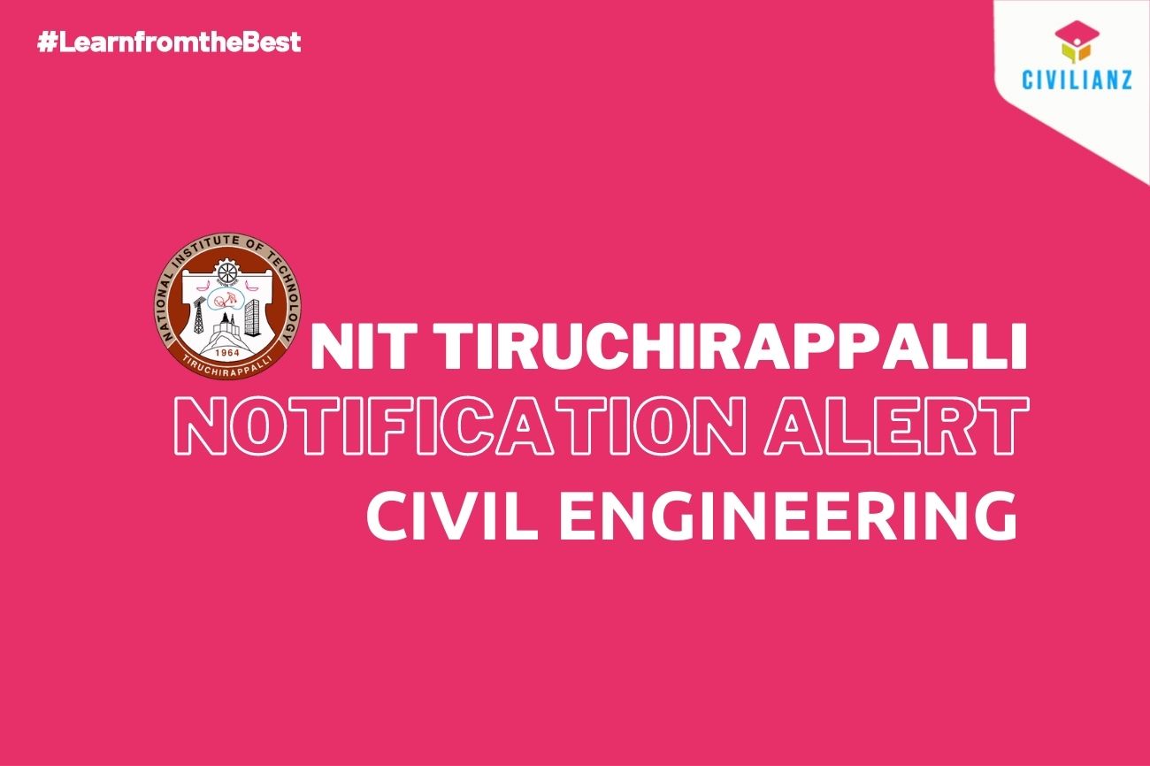 NIT TIRUCHIRAPPALLI JOB NOTIFICATION 2021