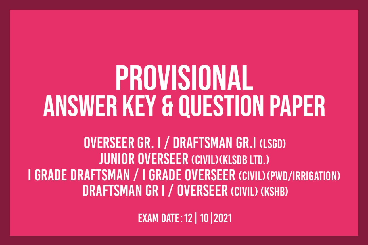 OVERSEER GR. 1 PROVISIONAL ANSWER KEY