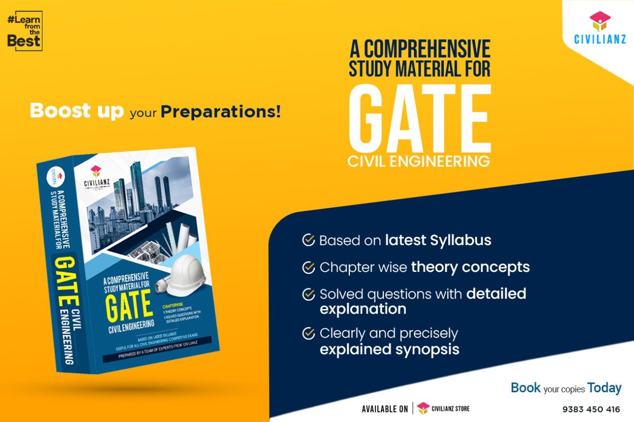 BEST STUDY MATERIAL FOR GATE CIVIL ENGINEERING