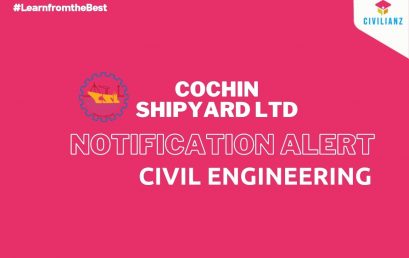 COCHIN SHIPYARD LTD JOB NOTIFICATION 2021
