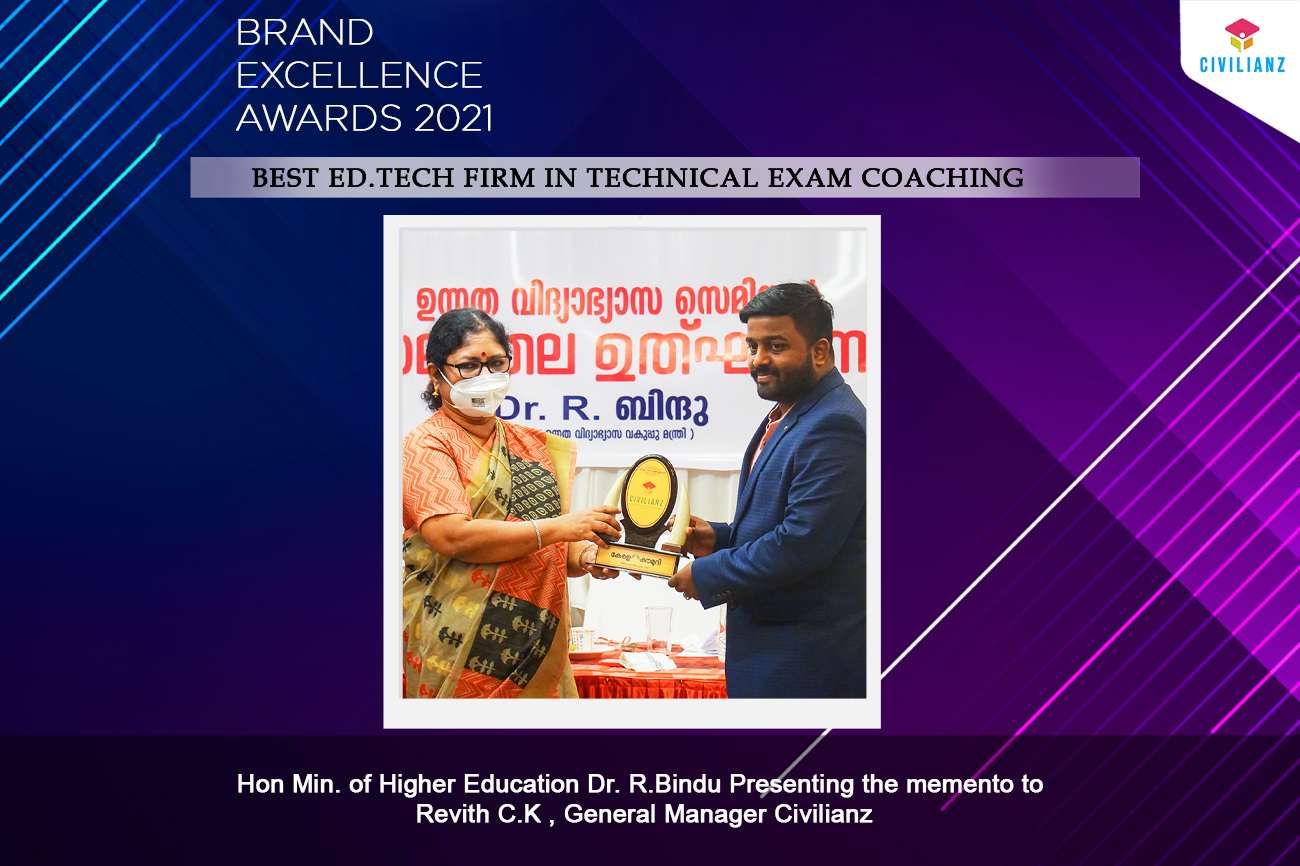 Civilianz bagged Award for Best EdTech firm in Technical Exam coaching : 2021
