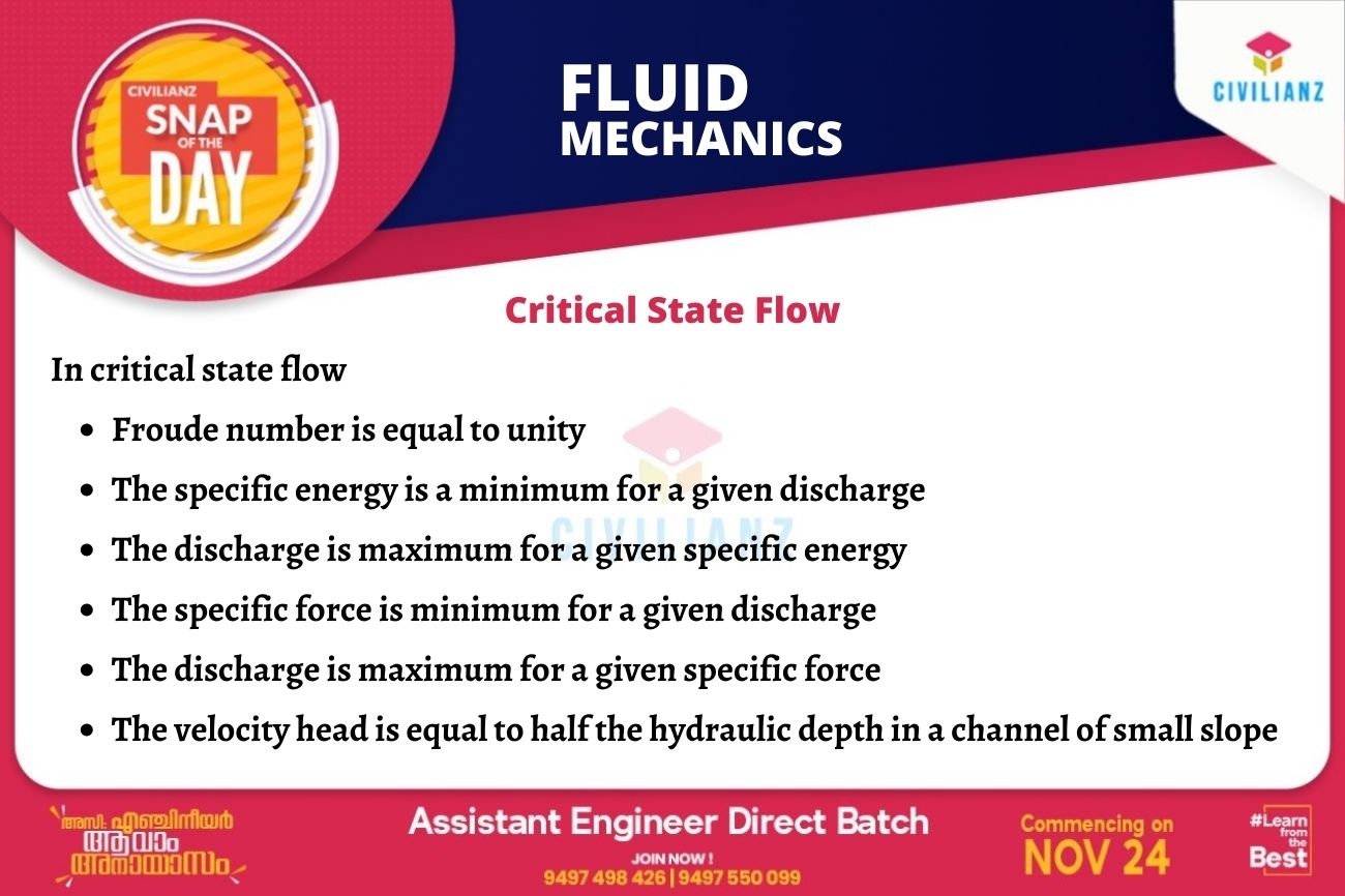 CIVIL SNAPS – FLUID MECHANICS