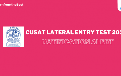 CUSAT LATERAL ENTRY TEST  NOTIFICATION 2022!!!