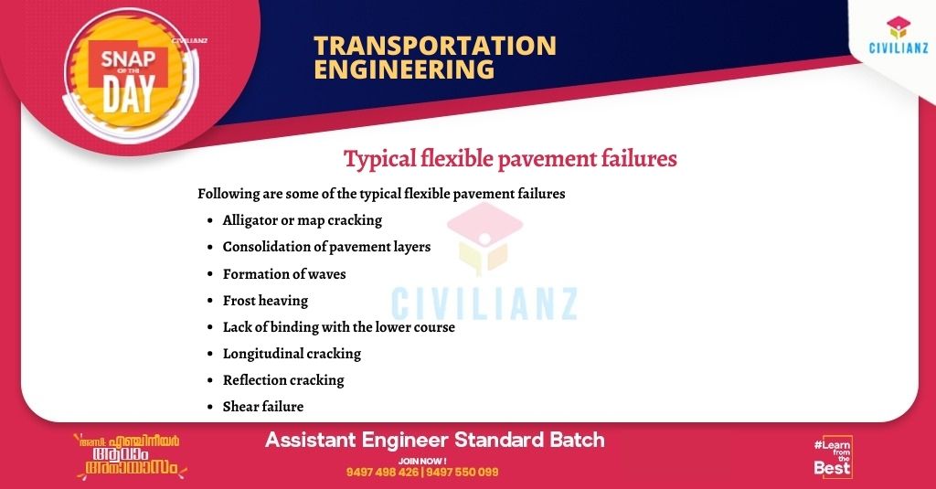 CIVIL SNAPS – TRANSPORTATION ENGINEERING