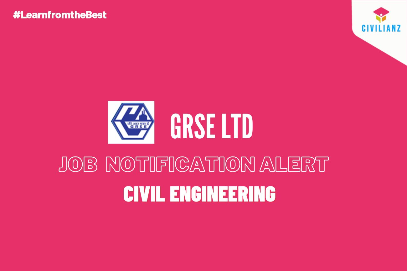 GRSE LTD JOB NOTIFICATION 2022!!!