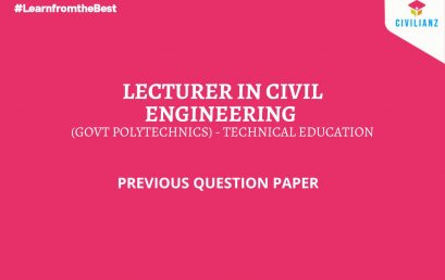 POLYTECHNIC LECTURER PREVIOUS QUESTION PAPER