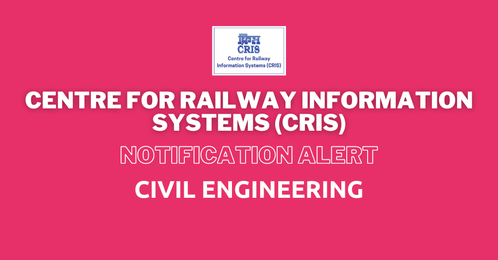 CRIS JOB NOTIFICATION