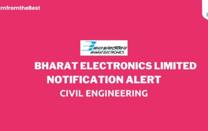 BHARAT ELECTRONICS LIMITED NOTIFICATION 2022