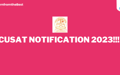 CUSAT NOTIFICATION