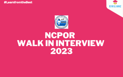 NCPOR WALK IN INTERVIEW 2023!!!
