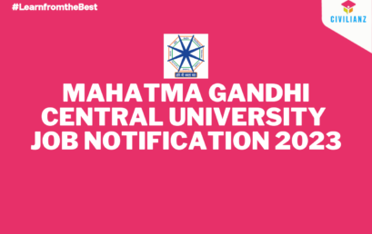 MAHATMA GANDHI CENTRAL UNIVERSITY JOB NOTIFICATION 2023!!!