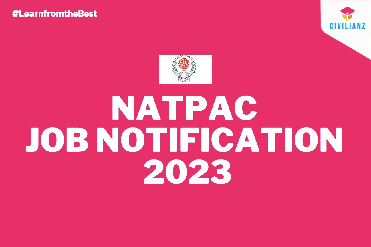 NATPAC JOB NOTIFICATION 2023!!!
