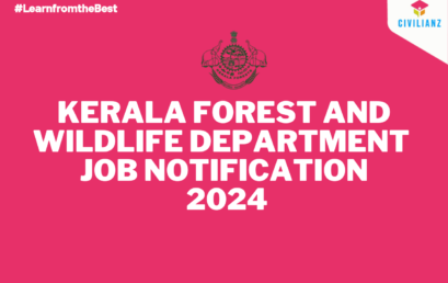 KERALA FOREST AND WILDLIFE DEPARTMENT JOB NOTIFICATION 2024!!!