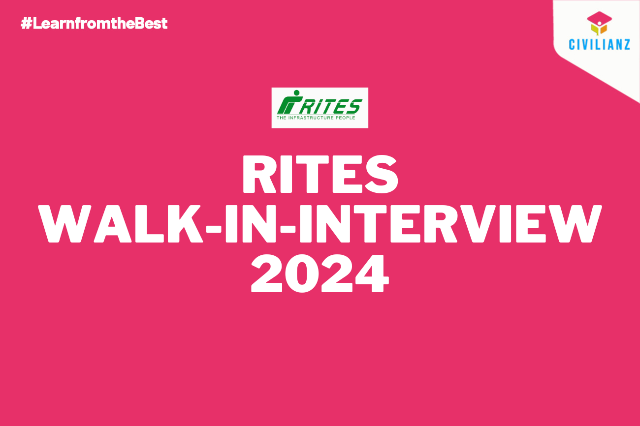 RITES WALK-IN-INTERVIEW 2024!!!