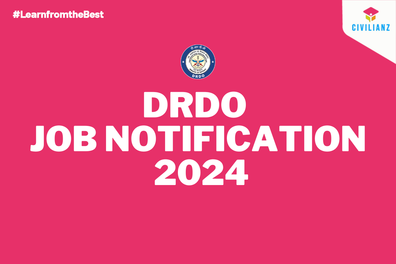 DRDO JOB NOTIFICATION 2024!!!
