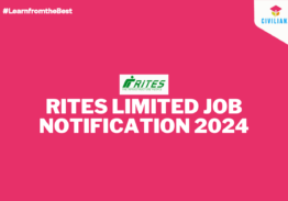 RITES LIMITED JOB NOTIFICATION 2024