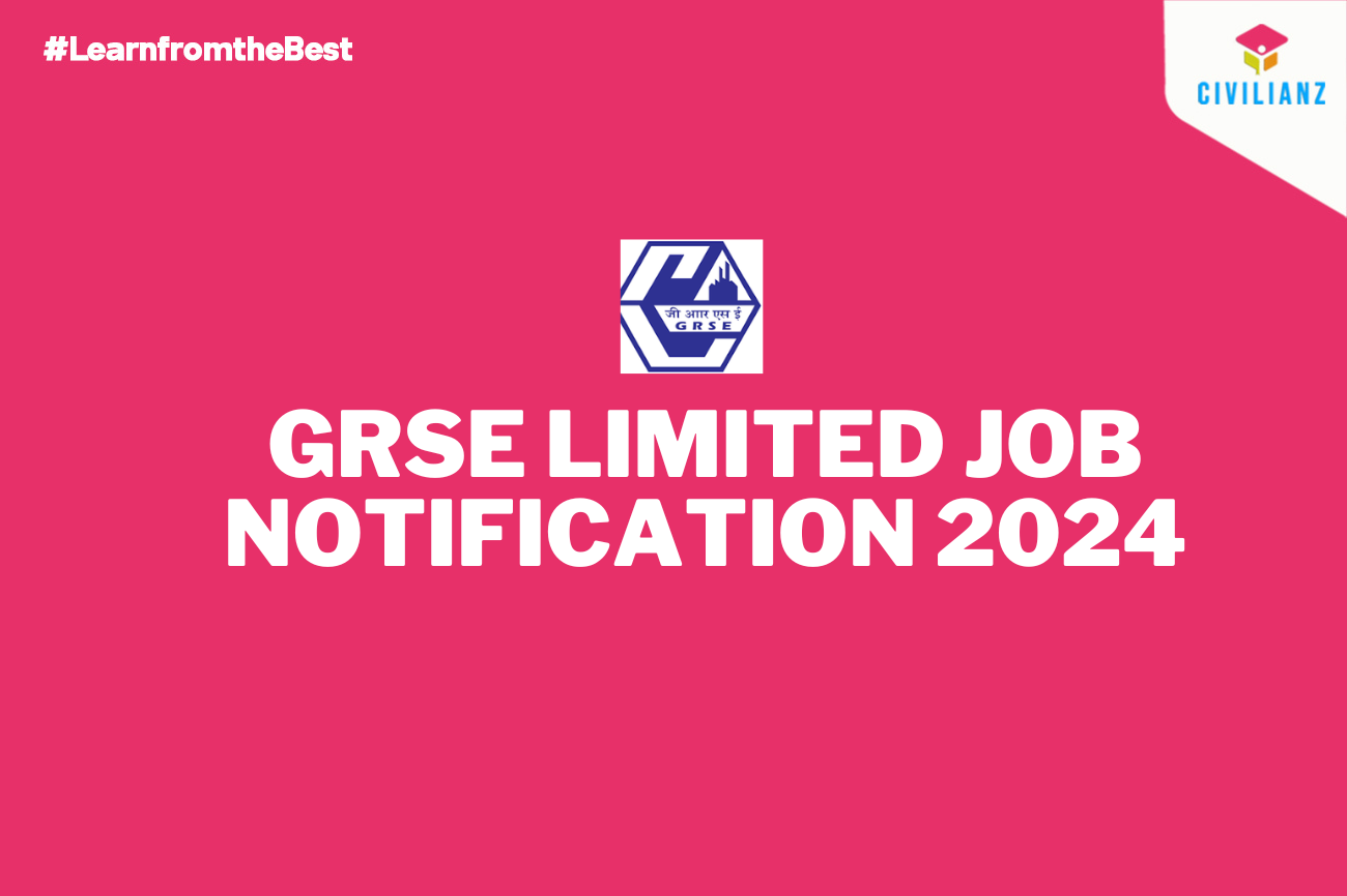 GRSE LIMITED JOB NOTIFICATION 2024