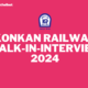 KONKAN RAILWAY WALK-IN-INTERVIEW 2024