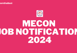 MECON JOB NOTIFICATION 2024!!!