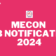 MECON JOB NOTIFICATION 2024
