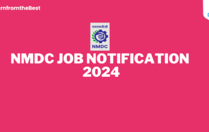 NMDC JOB NOTIFICATION 2024!!!