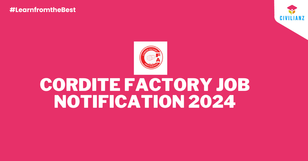 CORDITE FACTORY JOB NOTIFICATION 2024!!!