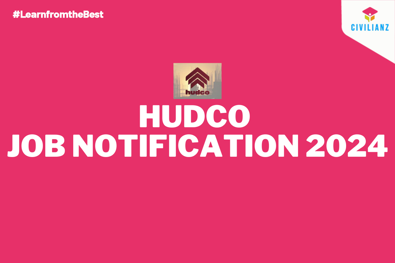 HUDCO JOB NOTIFICATION 2024!!!