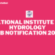 NATIONAL INSTITUTE OF HYDROLOGY JOB NOTIFICATION 2024