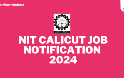 NIT CALICUT JOB NOTIFICATION 2024!!!