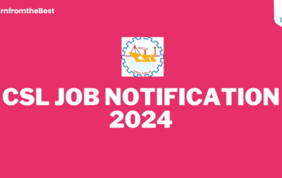 COCHIN SHIPYARD JOB NOTIFICATION 2024!!!