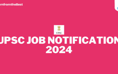UPSC JOB NOTIFICATION 2024!!!!