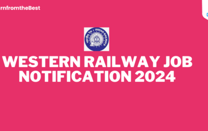 WESTERN RAILWAY JOB NOTIFICATION 2024!!!