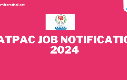 NATPAC JOB NOTIFICATION 2024!!!