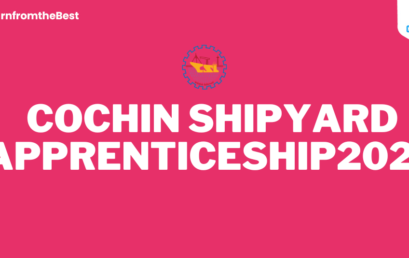 COCHIN SHIPYARD APPRENTICESHIP 2024!!!