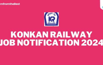 KONKAN RAILWAY JOB NOTIFICATION 2024!!!