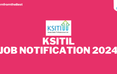 KSITIL JOB NOTIFICATION 2024!!!