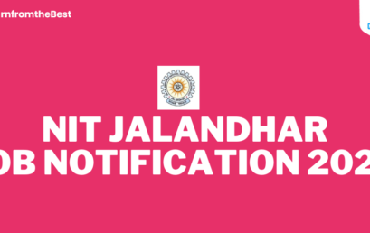NIT JALANDHAR JOB NOTIFICATION 2024!!!