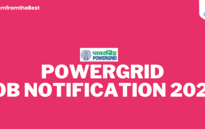 POWERGRID JOB NOTIFICATION 2024!!!