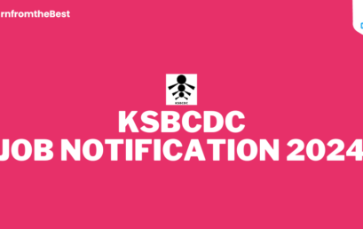 KSBCDC JOB NOTIFICATION 2024!!!