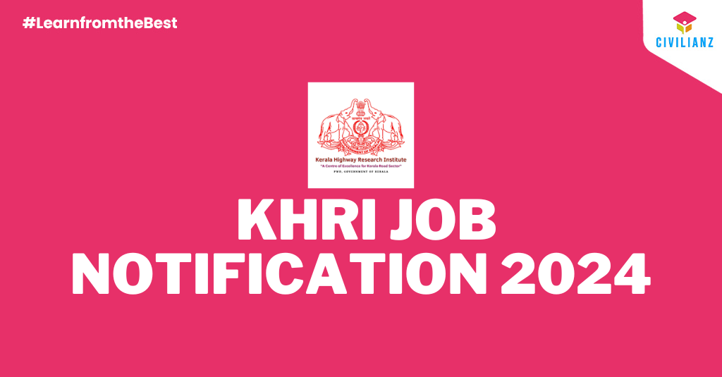 KHRI JOB NOTIFICATION 2024!!!