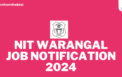 NIT WARANGAL JOB NOTIFICATION 2024!!!