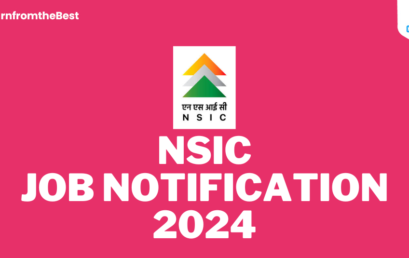 NSIC JOB NOTIFICATION 2024!!!