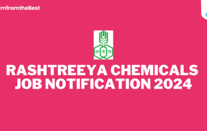 RASHTREEYA CHEMICALS JOB NOTIFICATION 2024!!!