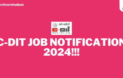 C-DIT JOB NOTIFICATION 2024!!!