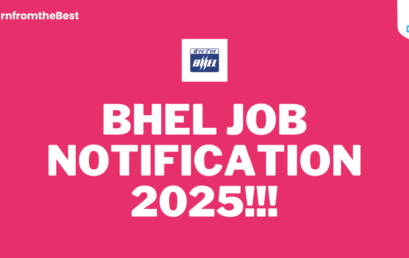 BHEL JOB NOTIFICATION 2025!!!