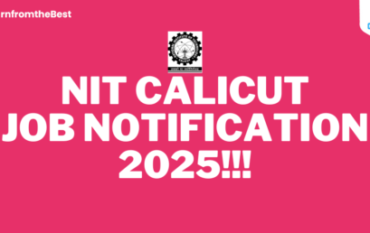 NIT CALICUT JOB NOTIFICATION 2025!!!