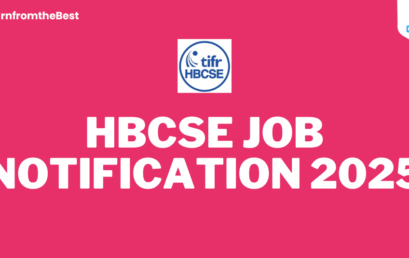 HBCSE JOB NOTIFICATION 2025!!!