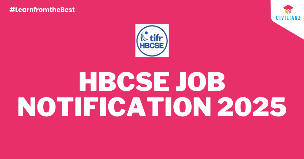 HBCSE JOB NOTIFICATION 2025!!!