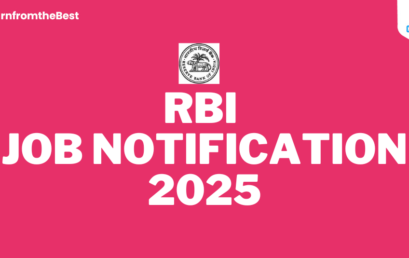 RBI JOB NOTIFICATION 2025!!!